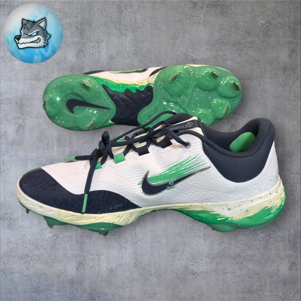 Nike Alpha Huarache Elite Low 4 Baseball Cleats Fathers Day FZ7345-101 Size 14